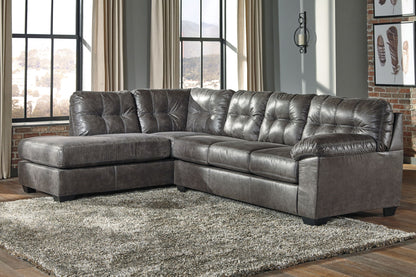 Fallston - Slate - Left Arm Facing Chaise 2 Pc Sectional - Hornell Furniture Outlet