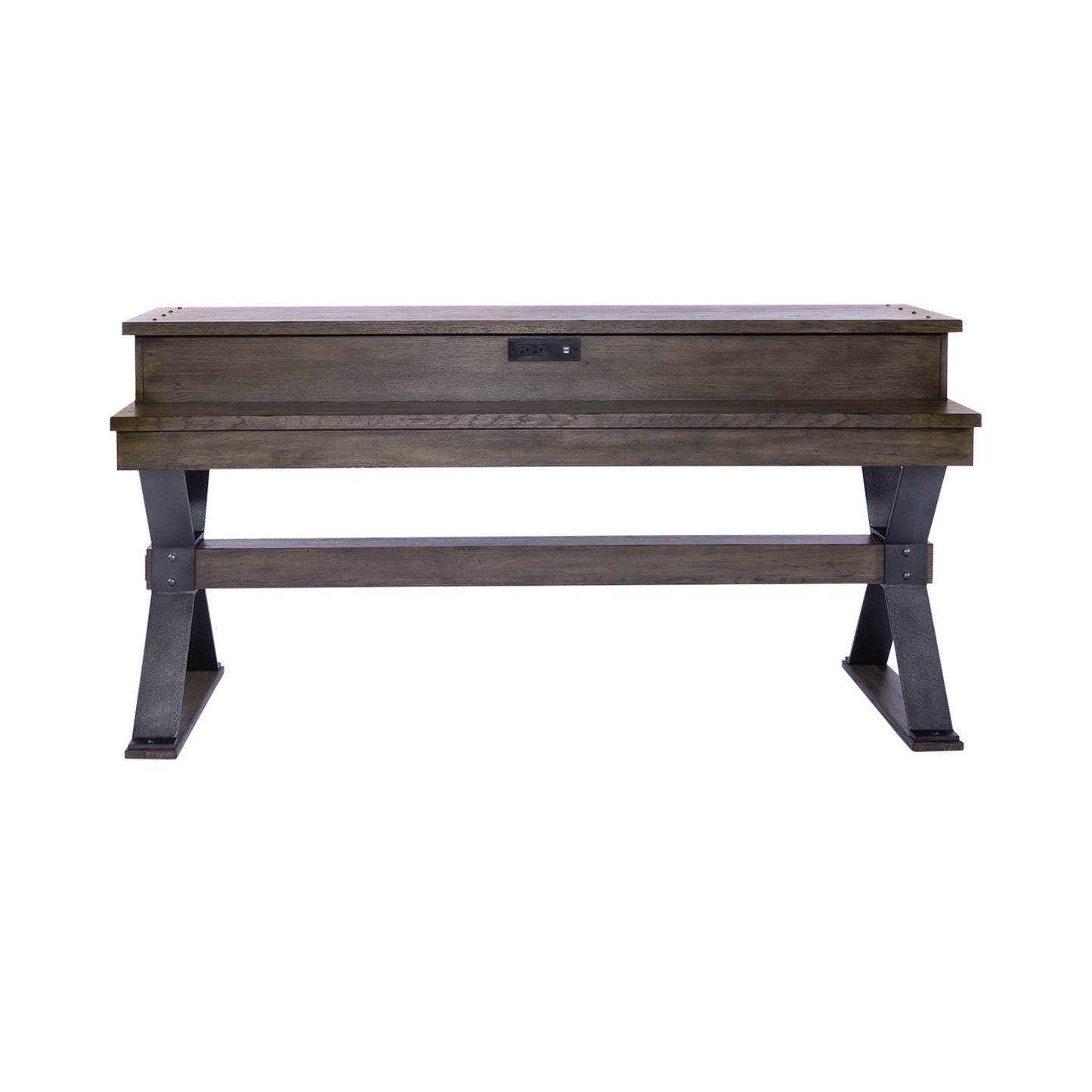 Sonoma Road - Console Bar Table - Light Brown - Hornell Furniture Outlet