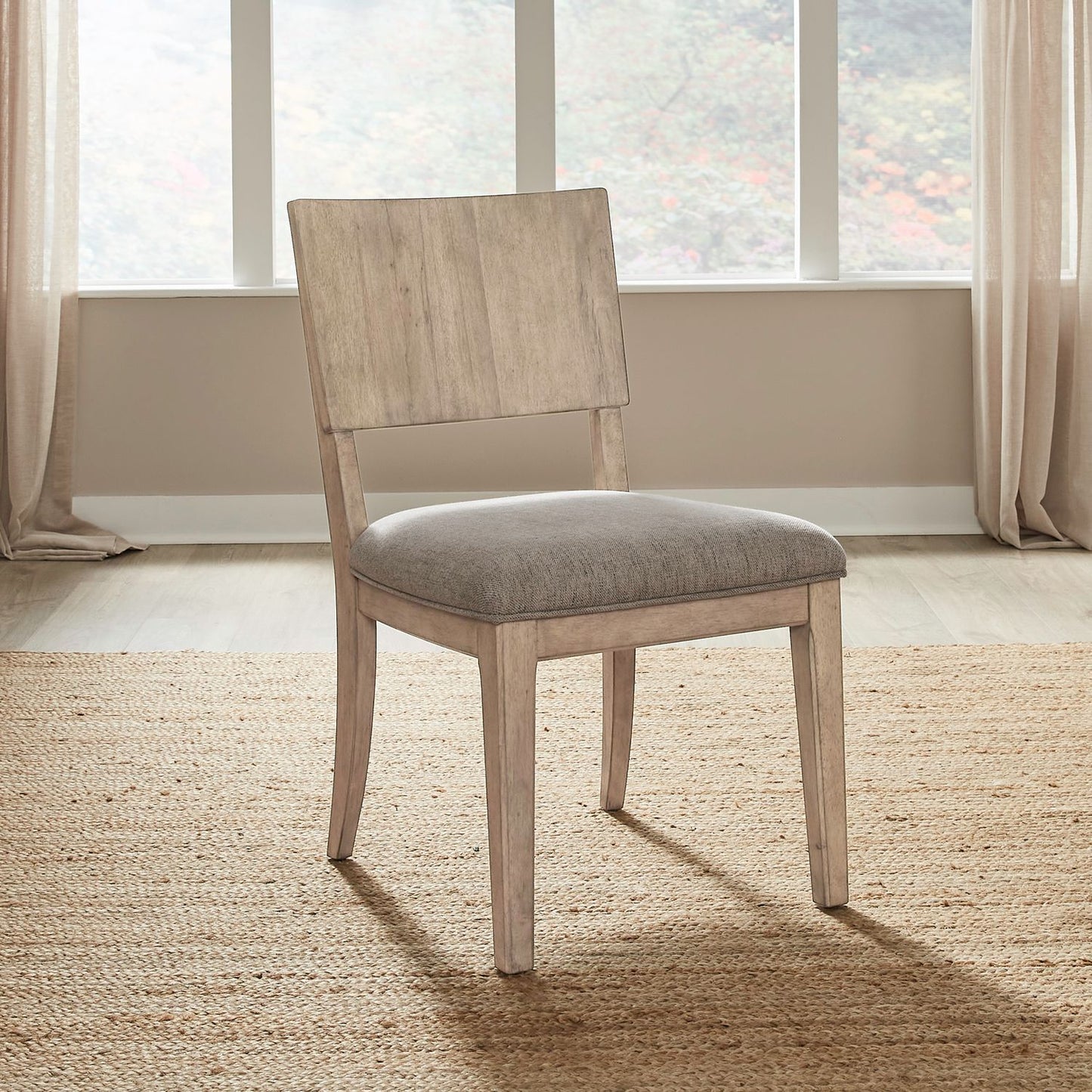 Proximity Place - Panel Back Side Chair (RTA) - Brown - Hornell Furniture Outlet