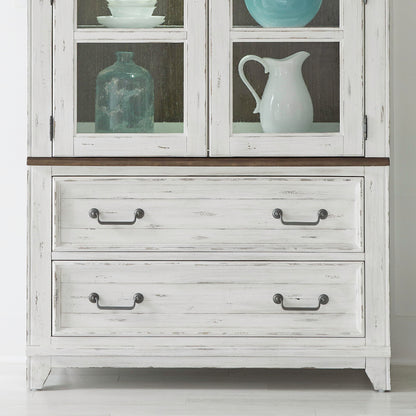 River Place - Curio Base - White - Hornell Furniture Outlet