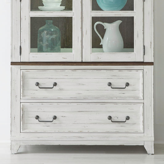 River Place - Curio Base - White - Hornell Furniture Outlet