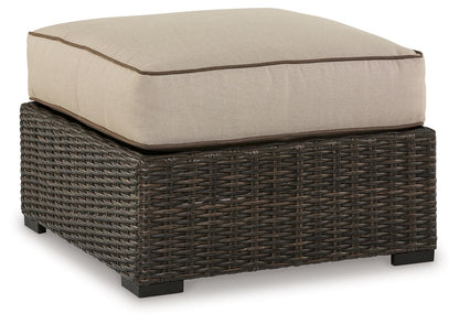 Coastline Bay - Brown - Ottoman With Cushion - Hornell Furniture Outlet