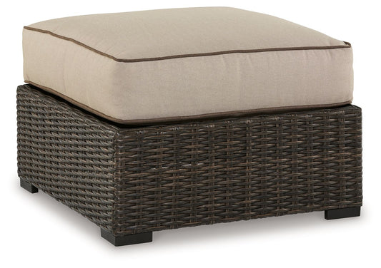 Coastline Bay - Brown - Ottoman With Cushion - Hornell Furniture Outlet