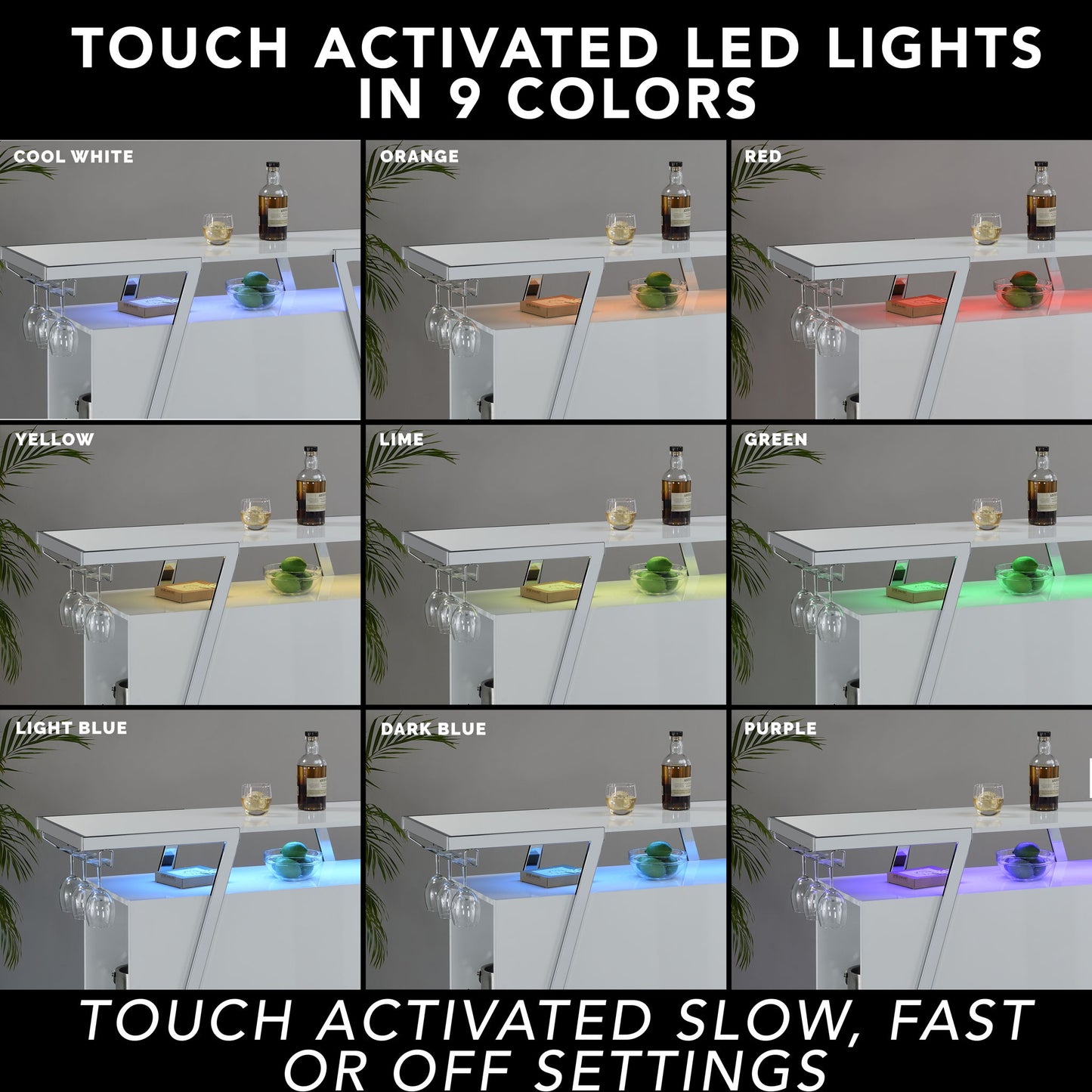 Zena - 3 Piece Bar Set - White - Hornell Furniture Outlet