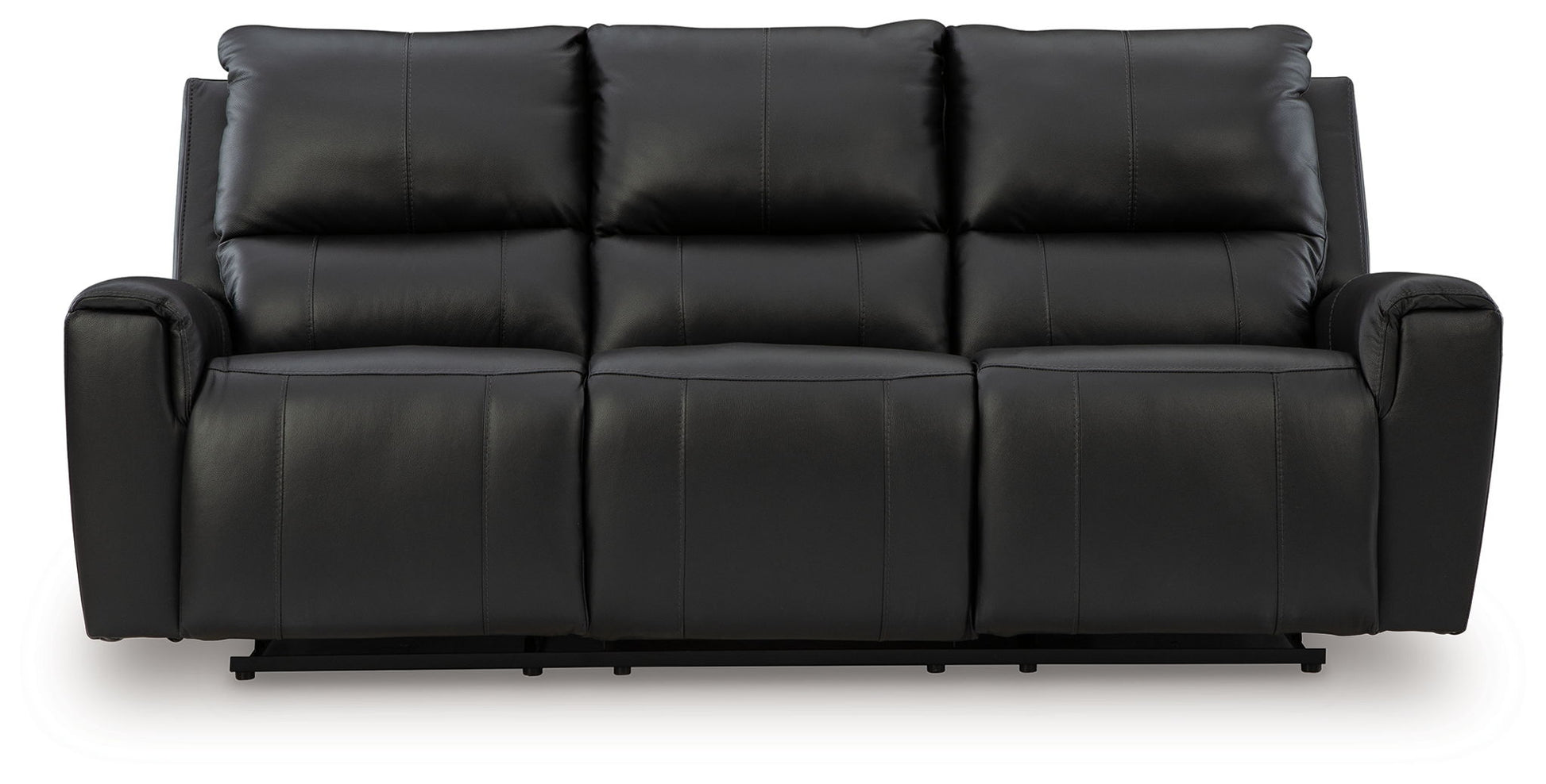 Glossmore - Black - Reclining Sofa - Hornell Furniture Outlet