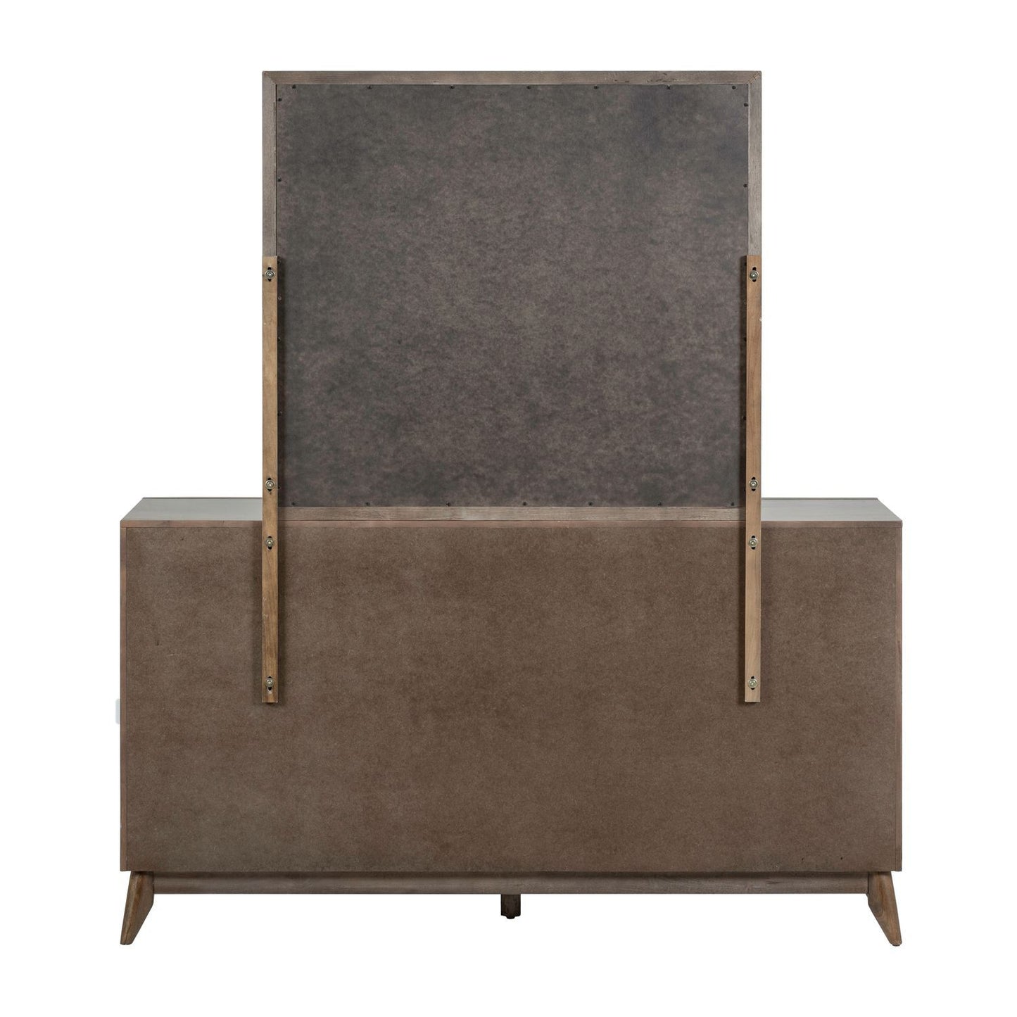 Century Modern - Dresser & Mirror - Light Brown - Hornell Furniture Outlet