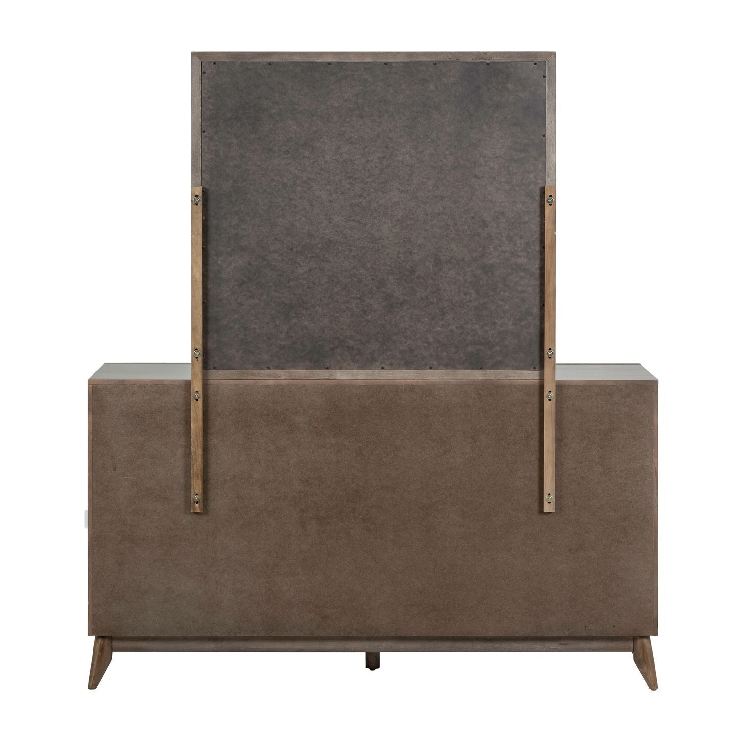 Century Modern - Dresser & Mirror - Light Brown - Hornell Furniture Outlet