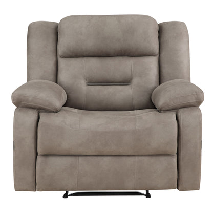 Abilene - Manual Reclining Chair - Tan - Hornell Furniture Outlet