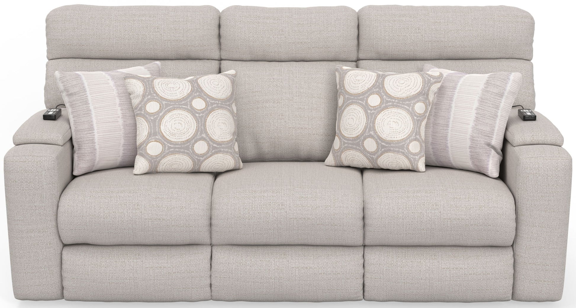Sanctuary - Health & Wellness Power Reclining Sofa With Power Adjustable Headrest And Lumbar / Therapeutic Heat & Massage - Winter - Hornell Furniture Outlet