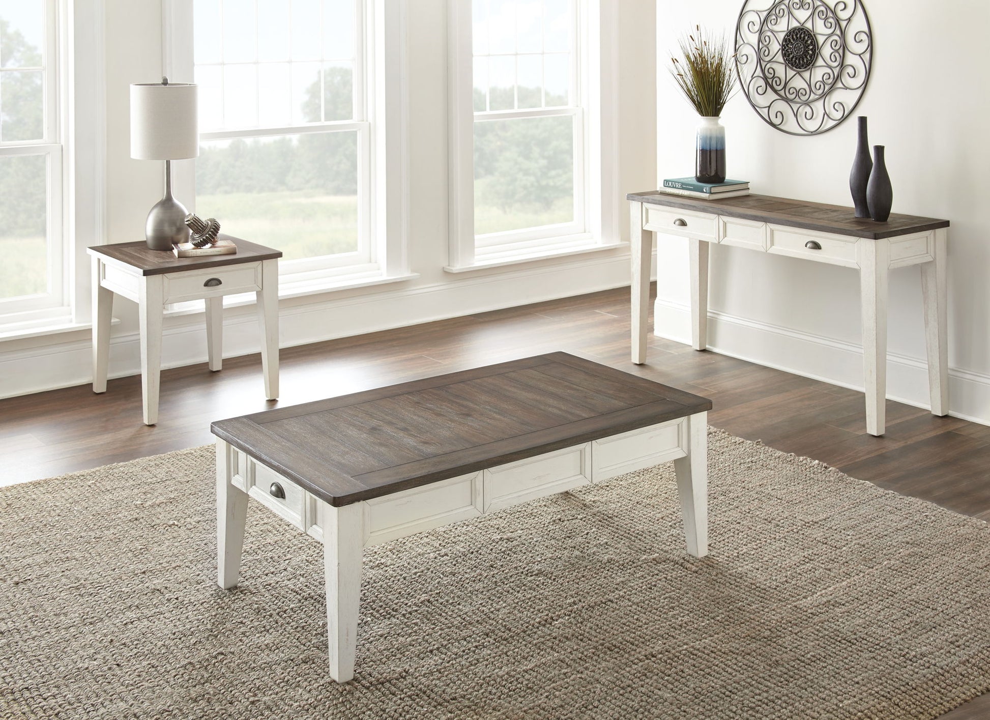 Cayla - Cocktail Table - Dark Oak - Hornell Furniture Outlet