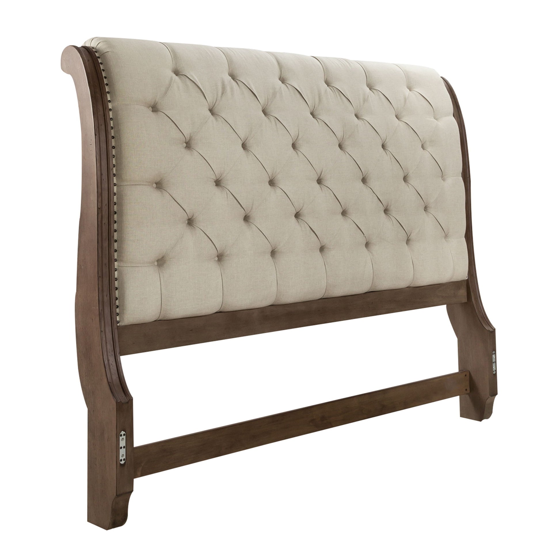 Americana Farmhouse - Upholstered Sleigh Headboard - Hornell Furniture Outlet