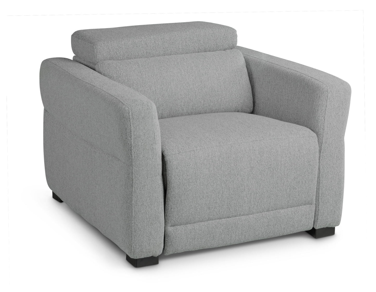 Isla - Dual Power Recliner - Dark Gray - Hornell Furniture Outlet