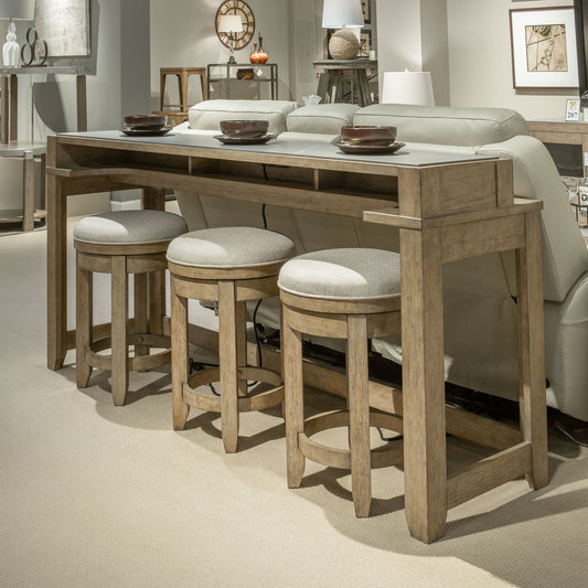 Millstone - Console Bar Table - Nutmeg - Hornell Furniture Outlet