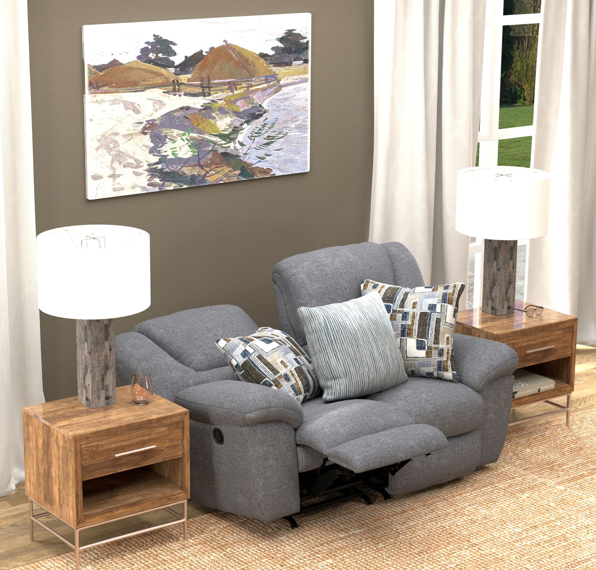 Trifecta - Reclining Loveseat - Hornell Furniture Outlet