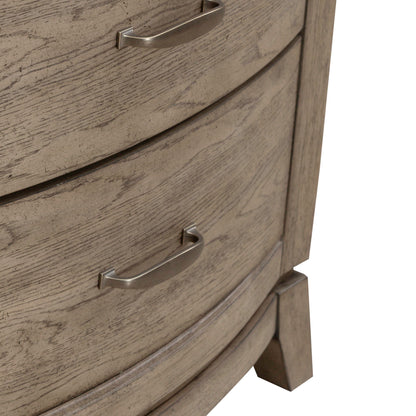 Avalon - Nightstand With Charging Station - Burnished Beige - Hornell Furniture Outlet