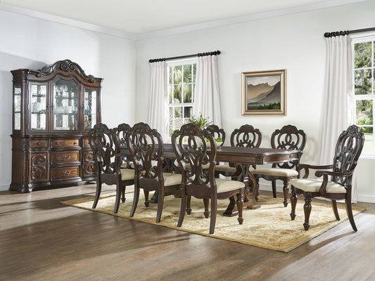 Royale - Buffet And Hutch - Dark Brown - Hornell Furniture Outlet
