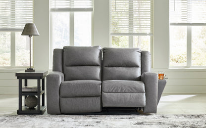 Brixworth - Slate - Reclining Loveseat - Hornell Furniture Outlet