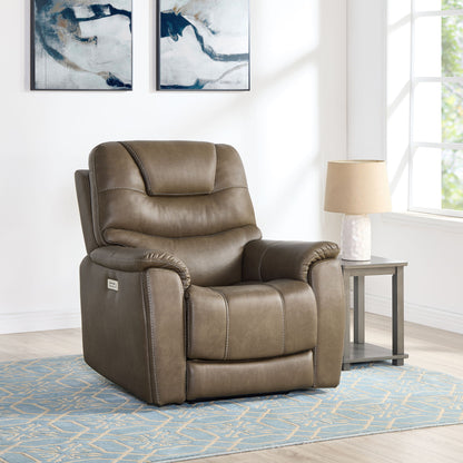 Adelaide - Dual Power, Zero Gravity Recliner - Brown - Hornell Furniture Outlet