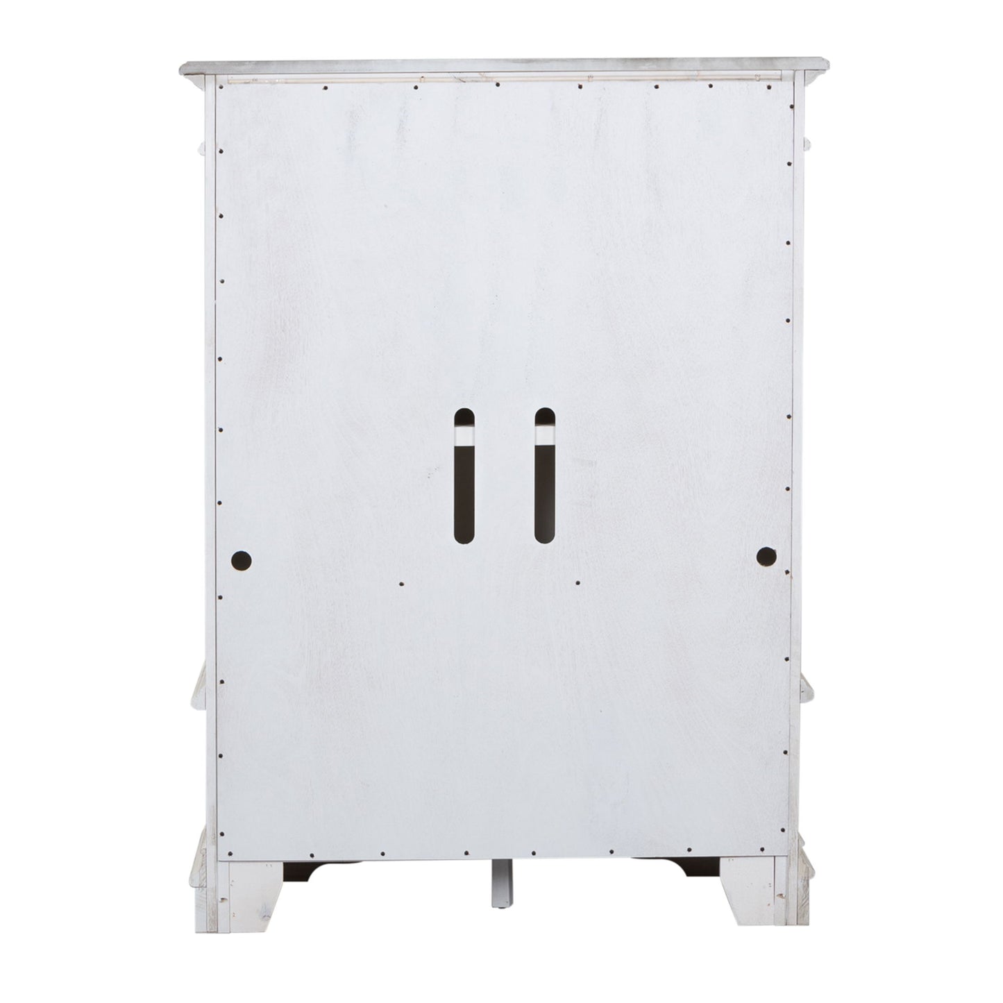 Abbey Park - Mirrored Door Chest - White - Hornell Furniture Outlet