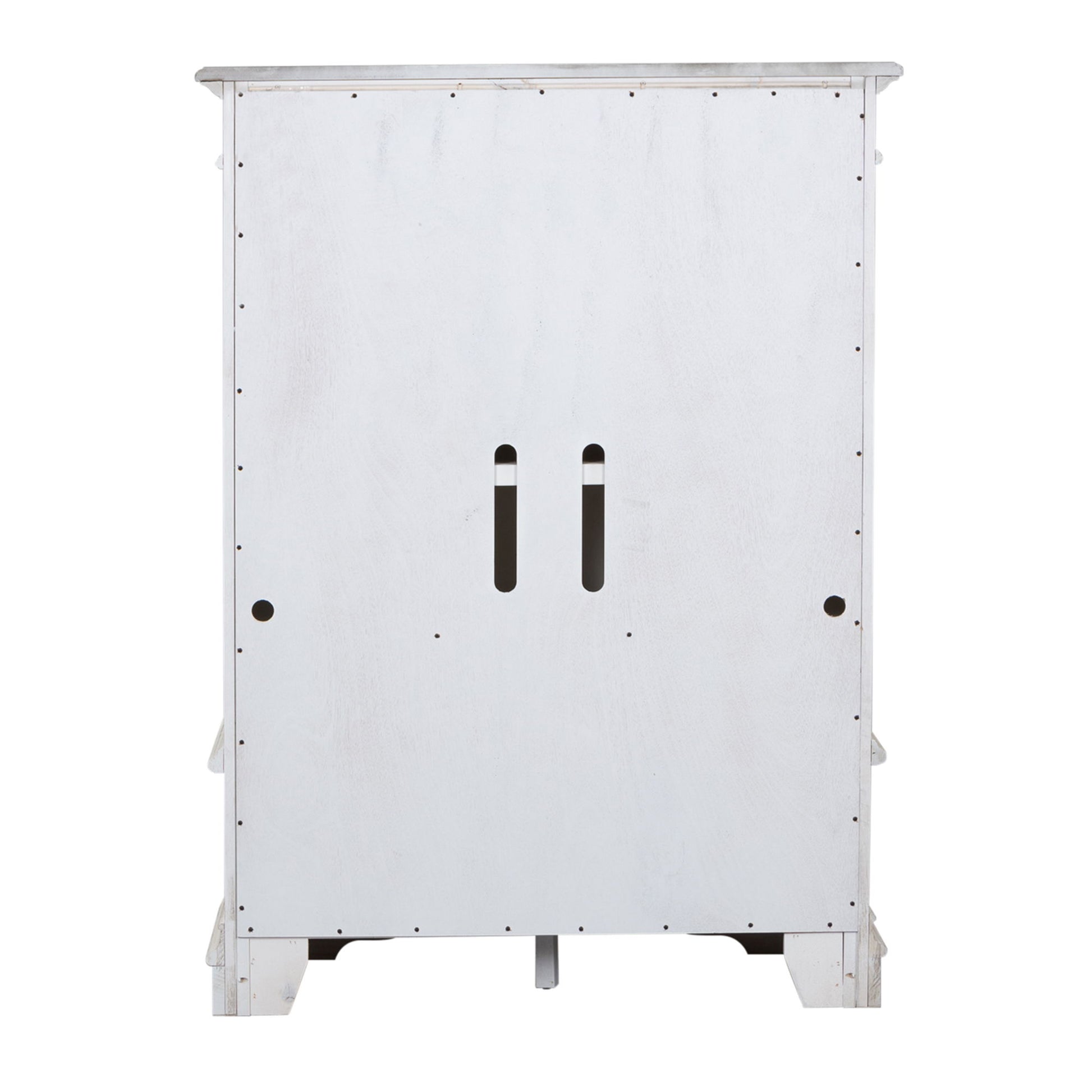 Abbey Park - Mirrored Door Chest - White - Hornell Furniture Outlet