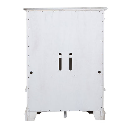 Abbey Park - Mirrored Door Chest - White - Hornell Furniture Outlet