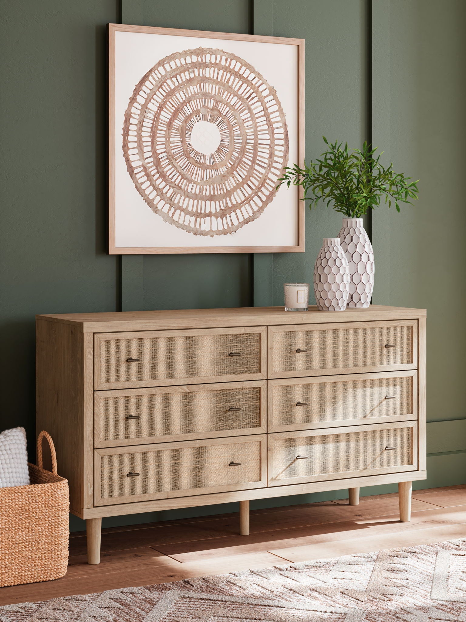 Cielden - Two - Tone - Six Drawer Dresser - Hornell Furniture Outlet
