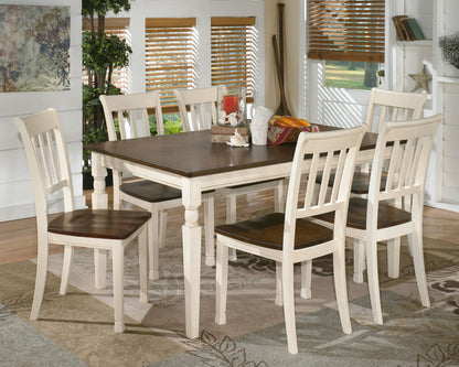Whitesburg - Brown / Cottage White - Dining Room Side Chair (Set of 2) - Hornell Furniture Outlet