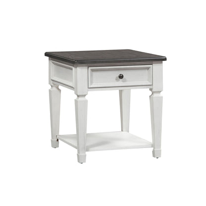 Allyson Park - 3 Piece Table Set - White - Hornell Furniture Outlet