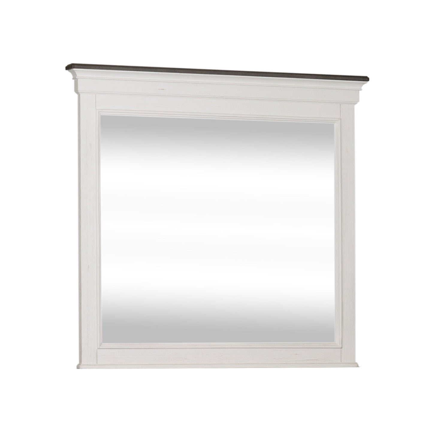 Allyson Park - Crown Mirror - White - Hornell Furniture Outlet