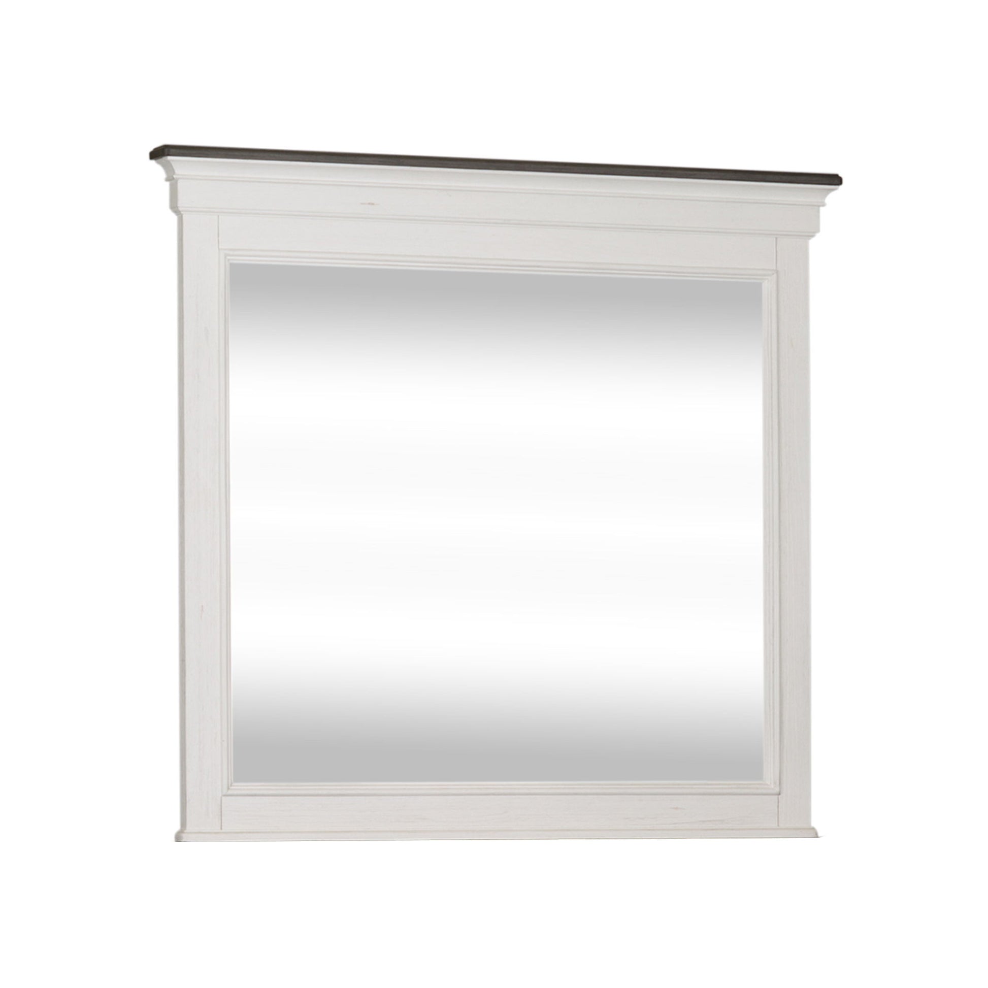 Allyson Park - Crown Mirror - White - Hornell Furniture Outlet
