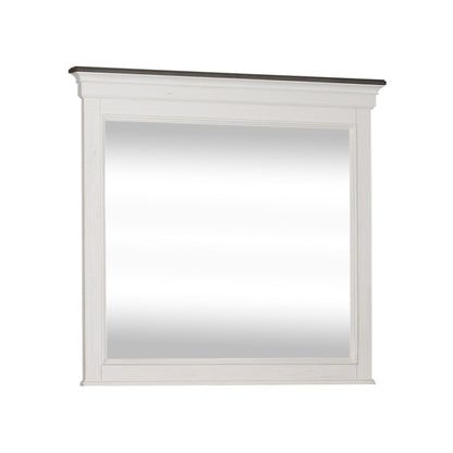 Allyson Park - Crown Mirror - White - Hornell Furniture Outlet