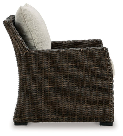 Brook Ranch - Brown - Lounge Chair With Cushion - Hornell Furniture Outlet