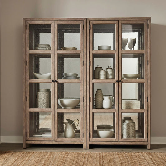 Proximity Place - 2 Piece Bunching Cabinet Set - Brown - Hornell Furniture Outlet