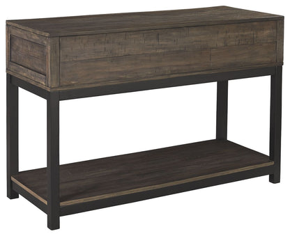 Johurst - Grayish Brown - Sofa Table - Hornell Furniture Outlet