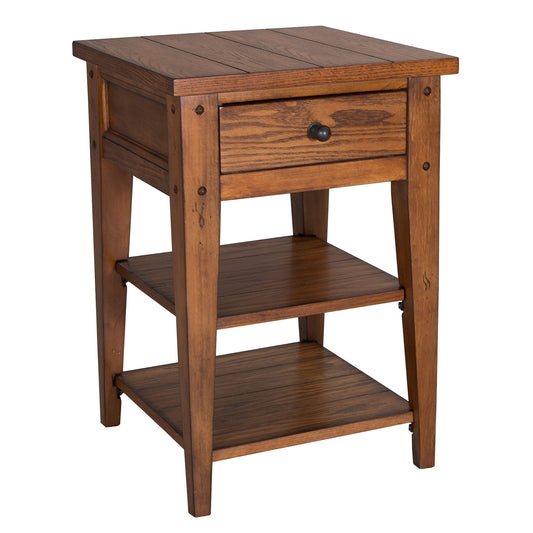 Lake House - Chair Side Table - Hornell Furniture Outlet