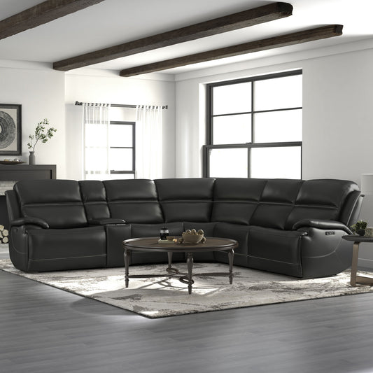 Bentley - 6 Piece Sectional - Graphite Gray - Hornell Furniture Outlet