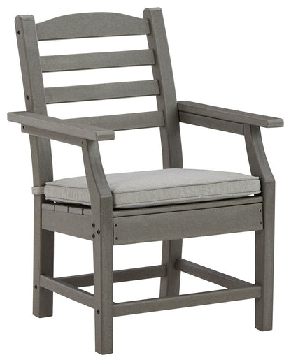 Visola - Gray - Arm Chair With Cushion (Set of 2) - Hornell Furniture Outlet