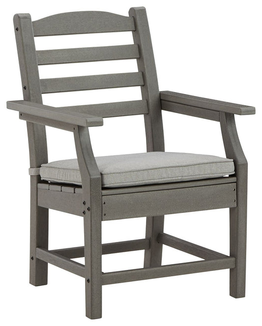 Visola - Gray - Arm Chair With Cushion (Set of 2) - Hornell Furniture Outlet