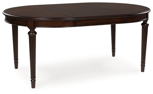 Lavinton - Brown - Oval Dining Room Extension Table - Hornell Furniture Outlet