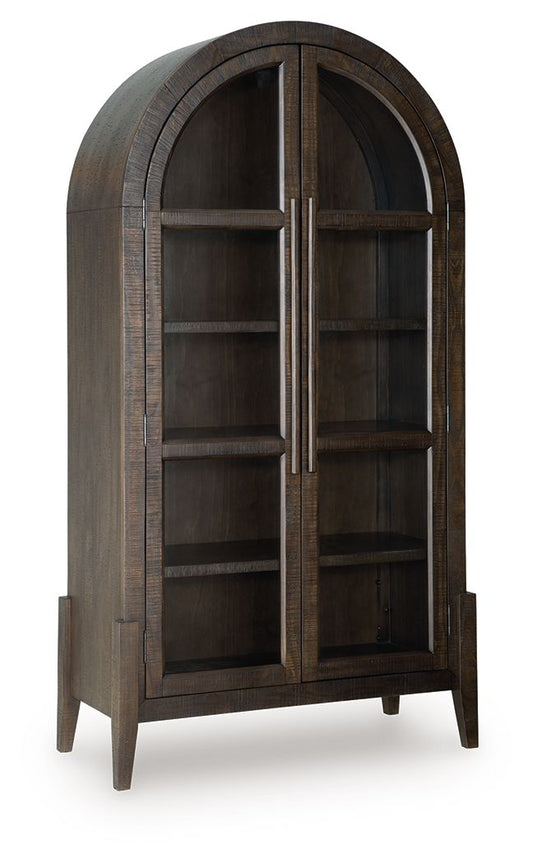 Benhall - Accent Cabinet - Dark Brown - Hornell Furniture Outlet