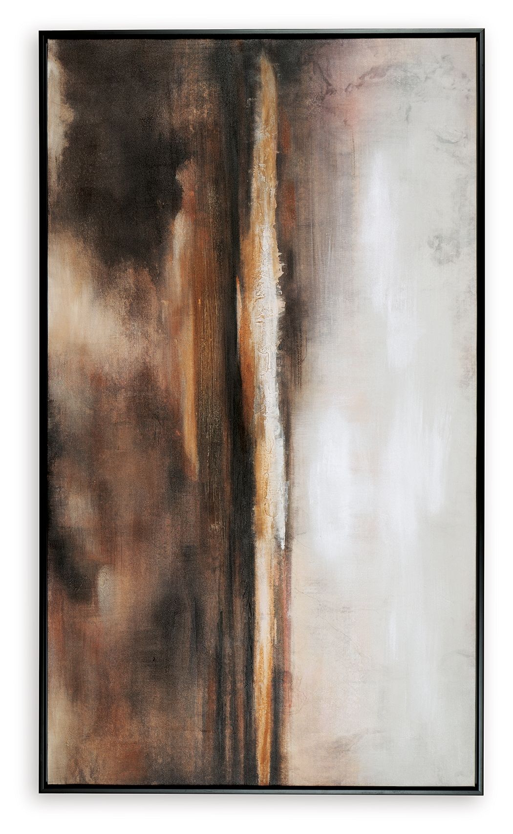 Drewland - Black / Brown / Orange - Wall Art - Hornell Furniture Outlet