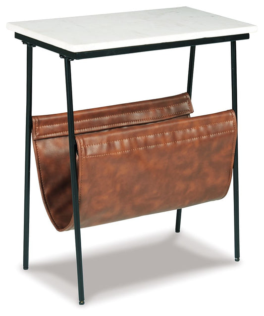 Etanbury - Accent Table - Brown / Black / White - Hornell Furniture Outlet