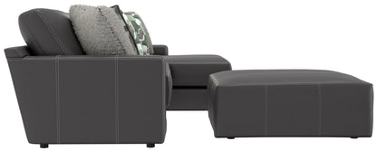 Minori - Italian Leather Sofa / Chaise And Cocktail Ottoman - Hornell Furniture Outlet