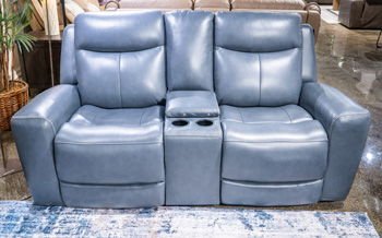 Next Move - Admiral - Power Reclining Loveseat With Console / Adjustable Headrest - Hornell Furniture Outlet