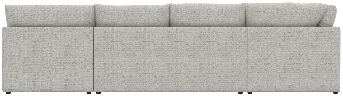 Tori - Sectional With Comfort Coil Seating, Cocktail Ottoman And Accent Pillows Included - Hornell Furniture Outlet