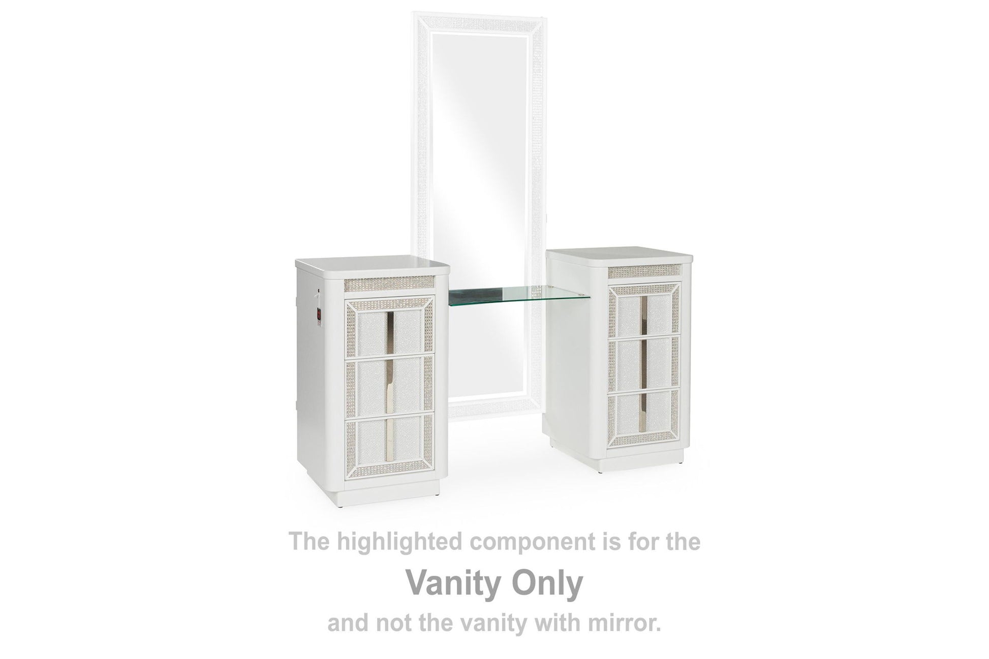 Chalanna - Vanity - White - Hornell Furniture Outlet