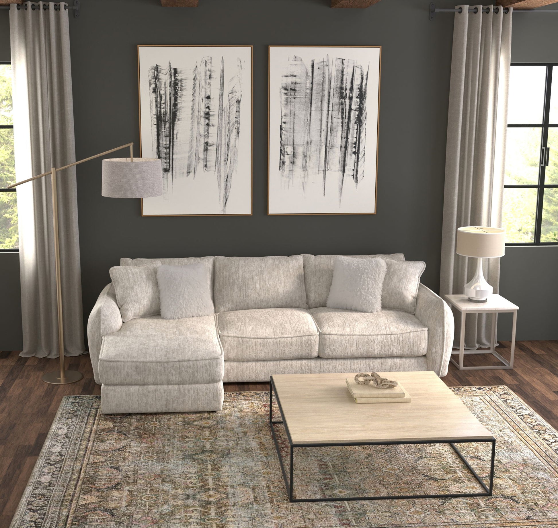 Bucktown - Sectional Sofa - Hornell Furniture Outlet