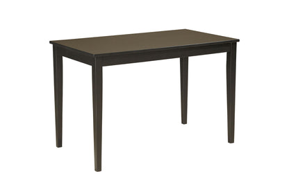 Kimonte - Dark Brown - Rectangular Dining Room Table - Hornell Furniture Outlet