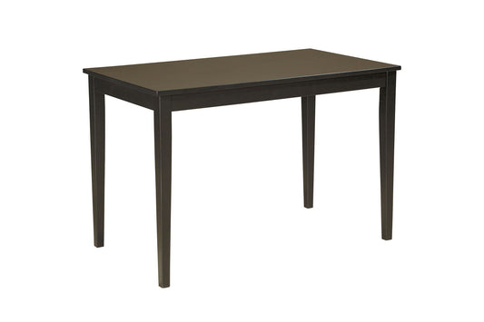 Kimonte - Dark Brown - Rectangular Dining Room Table - Hornell Furniture Outlet