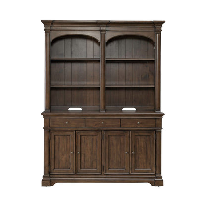 Arden Road - Hutch & Buffet - Satin Cherry - Hornell Furniture Outlet